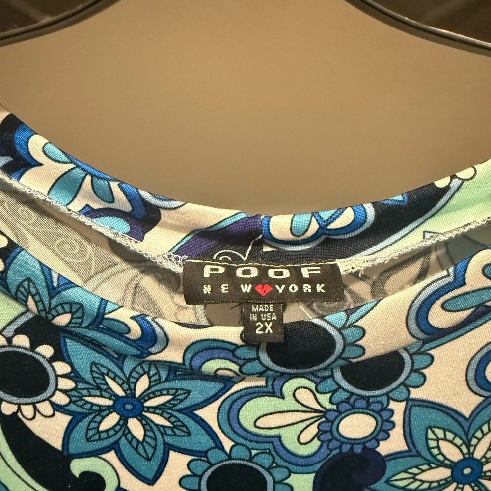 Poof New York Women's Blue Floral Dress